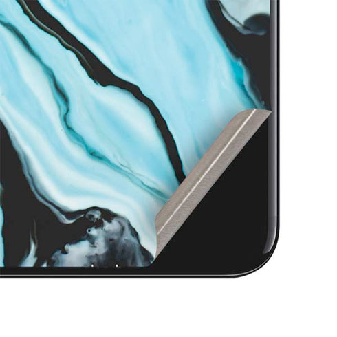 Aqua Blue Marble Ink iPhone SE (2nd & 3rd Gen) Skin