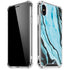 Aqua Blue Marble Ink iPhone XS Max Clear Case