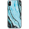 Aqua Blue Marble Ink iPhone XS Skin