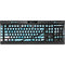 Aqua Blue Marble Ink K95 RGB PLATINUM Mechanical Gaming Keyboard Skin