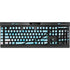 Aqua Blue Marble Ink K95 RGB PLATINUM Mechanical Gaming Keyboard Skin