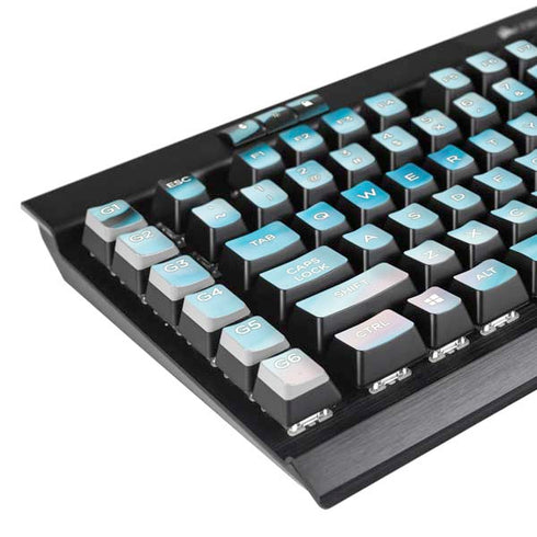 Aqua Blue Marble Ink K95 RGB PLATINUM Mechanical Gaming Keyboard Skin