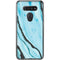 Aqua Blue Marble Ink LG K51/Q51 Clear Case