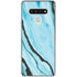 Aqua Blue Marble Ink LG Stylo 6 Clear Case