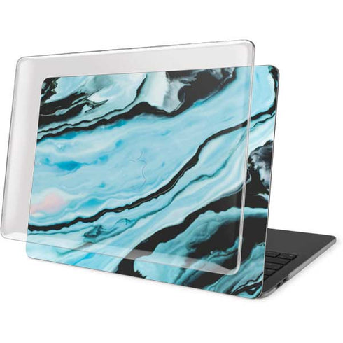 Aqua Blue Marble Ink MacBook Pro 16in (2019-20) Case plus Skin