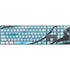 Aqua Blue Marble Ink Magic Keyboard with Numeric Keypad Skin