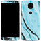 Aqua Blue Marble Ink Moto E5 Plus Skin