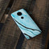 Aqua Blue Marble Ink Moto E5 Plus Skin