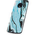 Aqua Blue Marble Ink Moto G6 Skin