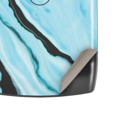 Aqua Blue Marble Ink Motorola RAZR Skin