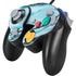 Aqua Blue Marble Ink Nintendo GameCube Controller Skin