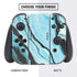 Aqua Blue Marble Ink Nintendo Switch Bundle Skin
