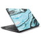 Aqua Blue Marble Ink HP Notebook Skin