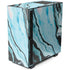 Aqua Blue Marble Ink NZXT H510 Compact ATX Mid-Tower Case Skin