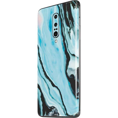 Aqua Blue Marble Ink OnePlus 7 Pro Skin