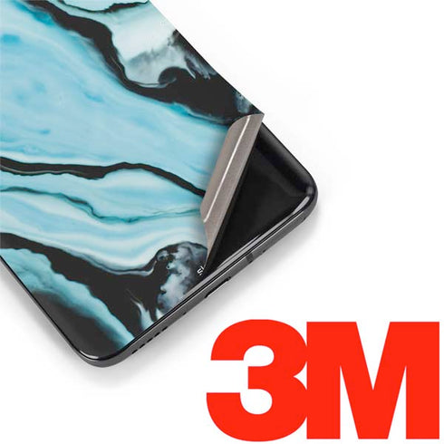 Aqua Blue Marble Ink OnePlus 7 Pro Skin