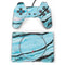 Aqua Blue Marble Ink PlayStation Classic Bundle Skin