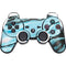 Aqua Blue Marble Ink PS3 Dual Shock wireless controller Skin