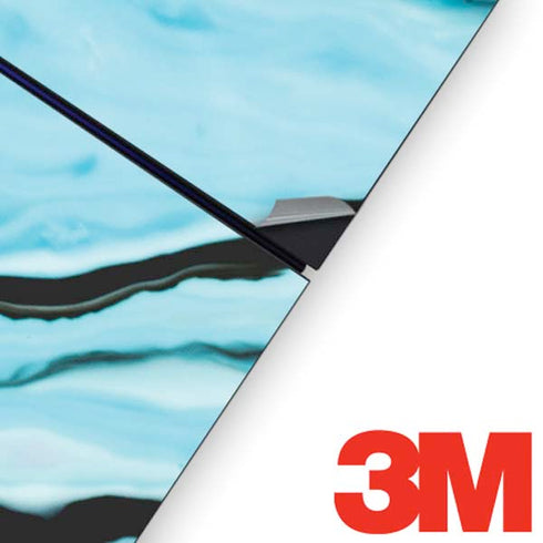 Aqua Blue Marble Ink PS4 Console and Controller Bundle Skin