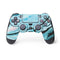 Aqua Blue Marble Ink PS4 Controller Skin