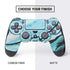 Aqua Blue Marble Ink PS4 Controller Skin