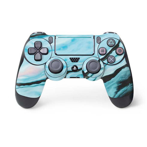 Aqua Blue Marble Ink PS4 Pro/Slim Controller Skin
