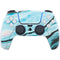 Aqua Blue Marble Ink PS5 Controller Skin