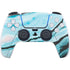 Aqua Blue Marble Ink PS5 Controller Skin