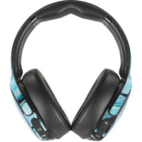 Aqua Blue Marble Ink Skullcandy Venue Skin