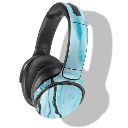 Aqua Blue Marble Ink Skullcandy Venue Skin