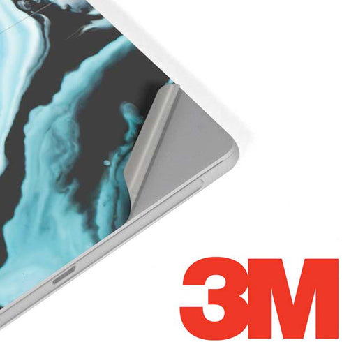 Aqua Blue Marble Ink Surface Go Skin