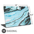 Aqua Blue Marble Ink Universal Laptop 16in (13 x 9.4in) Skin