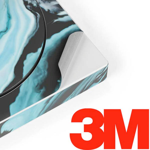 Aqua Blue Marble Ink Xbox Adaptive Controller Skin