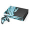 Aqua Blue Marble Ink Xbox One Console and Controller Bundle Skin