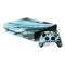 Aqua Blue Marble Ink Xbox One X Bundle Skin