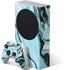 Aqua Blue Marble Ink Xbox Series S Skins