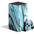 Aqua Blue Marble Ink Xbox Series X Bundle Skin
