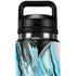 Aqua Blue Marble Ink YETI Rambler 26oz Bottle Skin