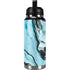 Aqua Blue Marble Ink YETI Rambler 36oz Bottle Skin
