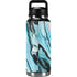 Aqua Blue Marble Ink YETI Rambler 36oz Bottle Skin