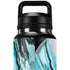 Aqua Blue Marble Ink YETI Rambler 36oz Bottle Skin