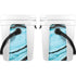 Aqua Blue Marble Ink YETI Roadie 24 Hard Cooler Skin