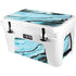Aqua Blue Marble Ink YETI Tundra 45 Hard Cooler Skin
