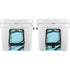Aqua Blue Marble Ink YETI Tundra 65 Hard Cooler Skin