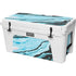 Aqua Blue Marble Ink YETI Tundra 75 Hard Cooler Skin