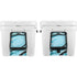 Aqua Blue Marble Ink YETI Tundra 75 Hard Cooler Skin