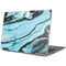 Aqua Blue Marble Ink Yoga 710 14in Skin