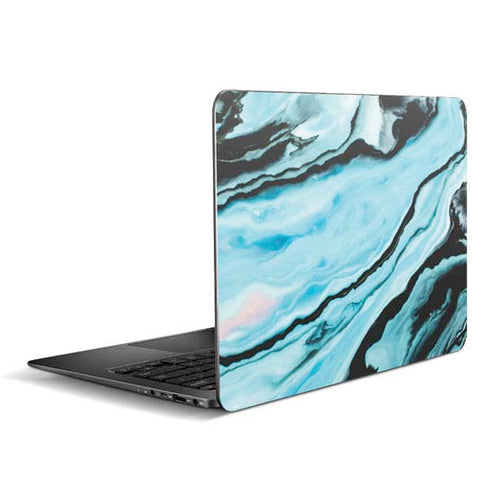 Aqua Blue Marble Ink Zenbook UX305FA 13.3in Skin
