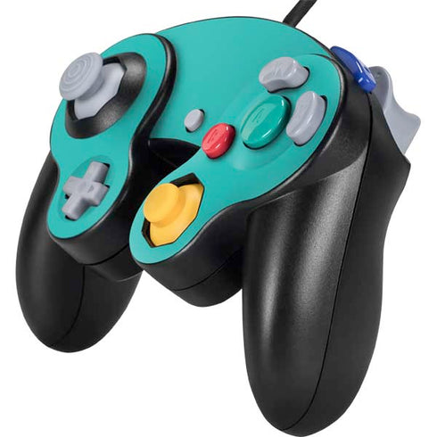 Aqua Blue Blue Solid Nintendo GameCube Controller Skin