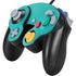 Aqua Blue Blue Solid Nintendo GameCube Controller Skin